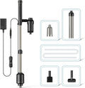 AKKEE Aquarium Vacuum Gravel Cleaner, 18W Electric Fish Tank Cleaner Vacuum, 6 in 1 Multifunctional Aquarium Cleaner for Automatic Water Change, Wash Sand, Water Circulation and Timed Off