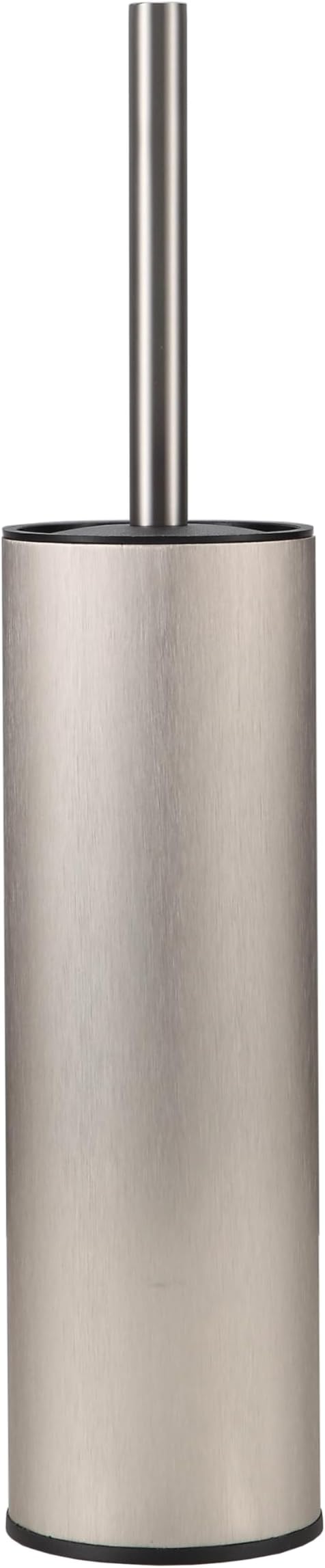 KLDKLD Toilet Brush and Holder Set Premium Material Toilet Bowl Cleaner Free Standing Toilet Bowl Brush and Holder 1pack Brushed Nickel