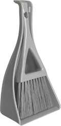 Dust Pan Broom Brush Dustpan -Mini Broom and Dustpan Combo Set, Handheld Sweeper Cleaning for Tables, Keyboards, Guinea Pig Cage, and Cat Litter, etc. (Grey)