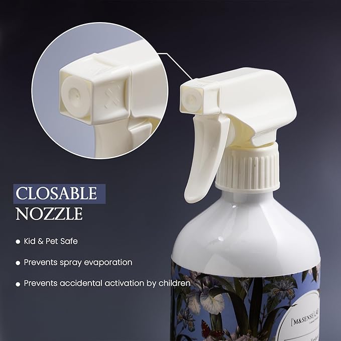 ‌M&SENSE Air & Fabric & Pet Odor Eliminator Spray - 16.9oz Large Size Natural Safe Air Freshener Vanilla Scented Deodorizer for Home Eliminates Smoke & Musty Smells, Ideal for Kitchen & Living Spaces