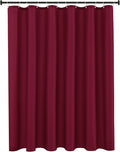 Biscaynebay Extra Long Fabric Shower Curtain Liners 72" Width by 84" Length, Burgundy Water Resistant Bathroom Curtains Rust Resistant Grommets Top Weighted Bottom Machine Washable