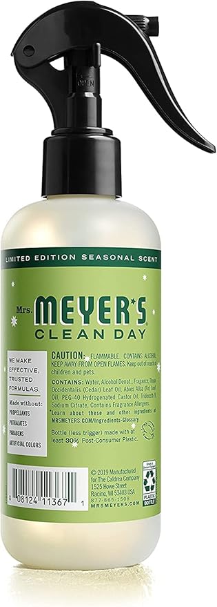 Mrs. Meyer's Clean Day Room Freshener, Iowa Pine 8 Fl Oz (Pack of 6)