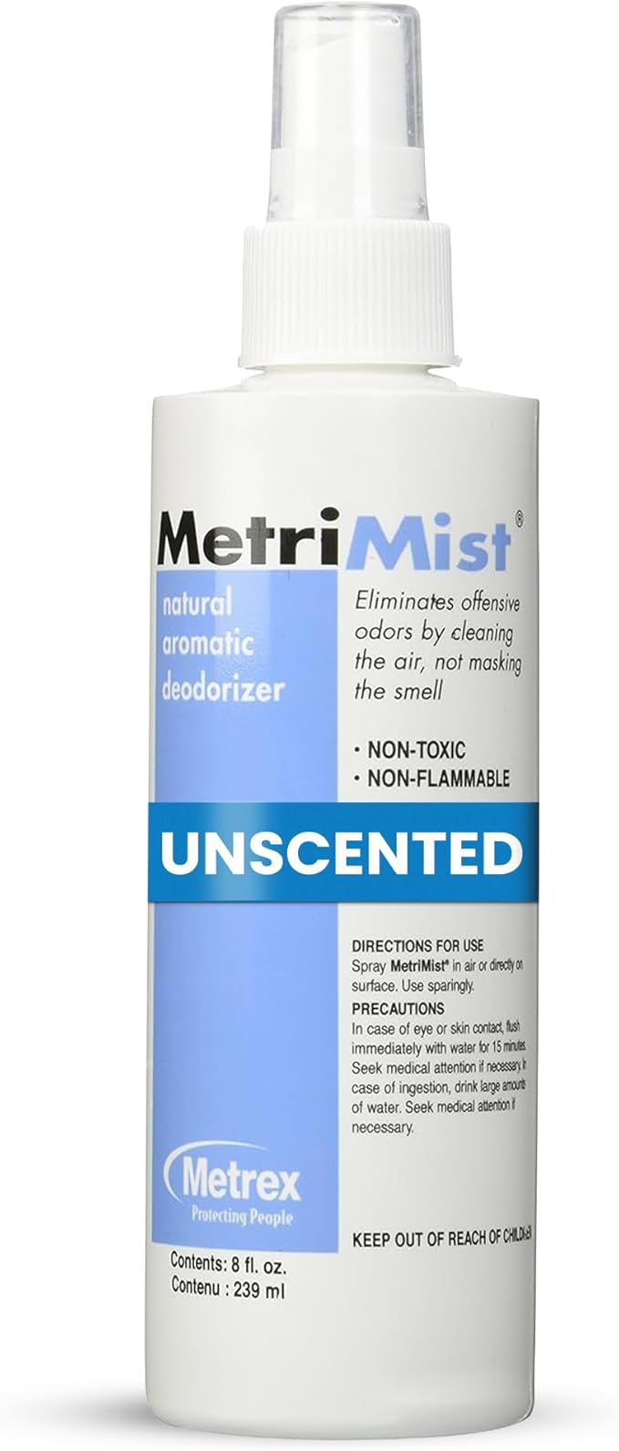 Metrex MetriMist Natural Aromatic Deodorizer Spray, 8 oz Bottle – Non-Toxic, Environmentally Friendly Odor Eliminator Spray & Room Deodorizer for Healthcare & Facility Use (Pack of 1)