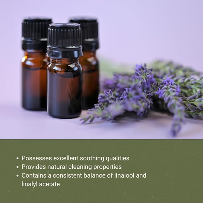 Lavender 40/42 Essential Oil Direct from France - Essential Oil for Candle Making and Soaps - Pure Lavender 40/42 Oil for Aromatherapy, Skincare, Haircare, Perfumes (8oz)