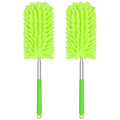TIMIVO Mini Duster for Cleaning, 360° Bendable Hand Dusters with Extension Pole, Washable Small Duster for Car Interior, Office, Furniture
