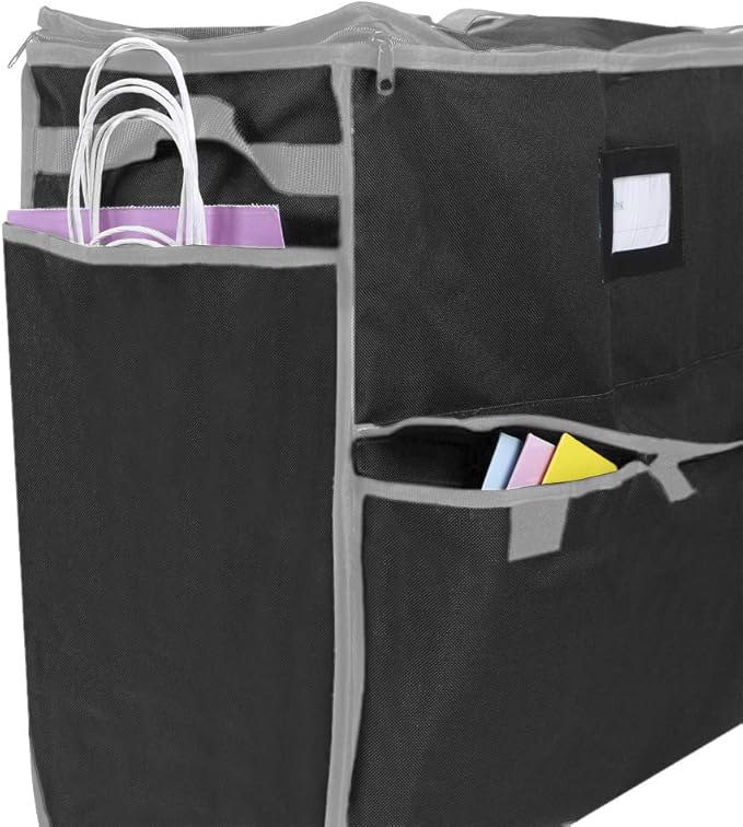 ProPik Unique Holiday Storage Organizer for Gift Bag and Wrapping Accessories (Black)