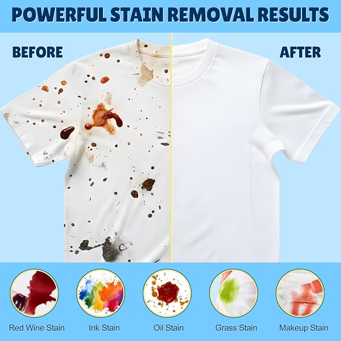 Eco-Friendly Laundry Detergent Sheets, 60 Loads (30 Sheet) Fragrance Free Laundry Sheets Detergent, Concentrated Washer Detergent, Plastic Free Travel Laundry Detergent