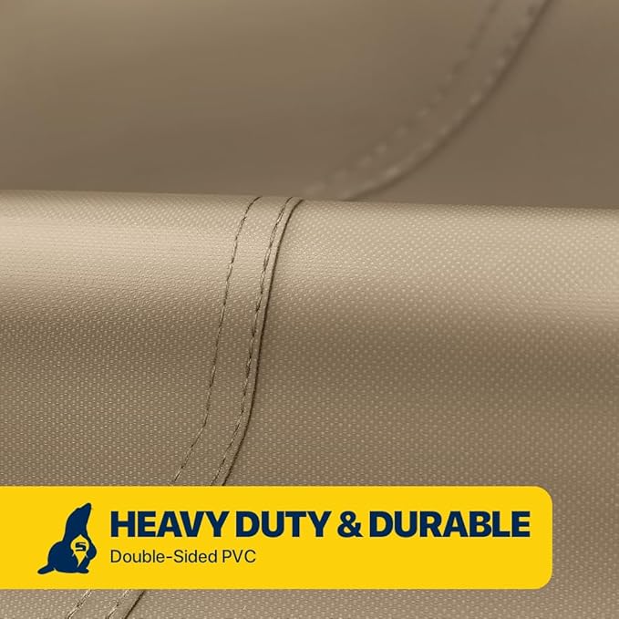 Seal Skin Covers Waterproof Hot Tub Cover, Heavy Duty Outdoor Spa Protector with Air Vents, Padded Handles, Adjustable Cord, Straps & All Weather Protection