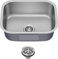 Kraus 23 Inch Stainless Steel Kitchen Sink, Durable 18 Gauge Single Bowl Kitchen Sinks Undermount, KBU12