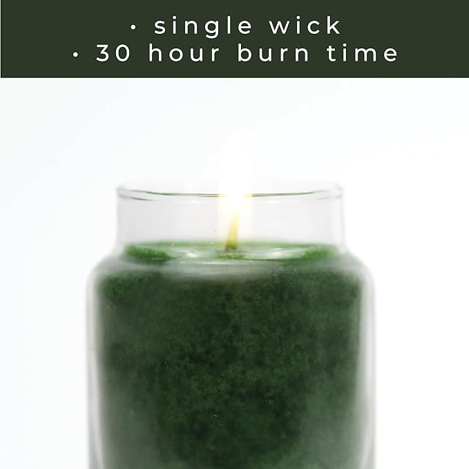A Cheerful Giver - Holly Tree Baby Scented Glass Jar Candle (6oz) with Lid & True to Life Fragrance Made in USA