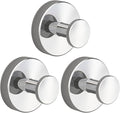 2026 Suction Cup Hooks for Shower, Towel, Home Storage, Window, Bathroom, Wreath, Kitchen, Class Door, Mirror, No-Drill Removable Heavy Duty up to 15 lbs Hook Holder (3 Pack, Bright Silver)