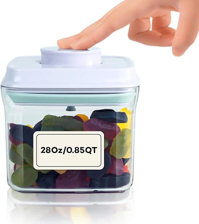 iChewie Bop Top | Airtight Meal Prep Containers with Lids | Food Storage Container Sets | Snack and Overnight Oats Fridge Organizer | Pantry and Kitchen Organization