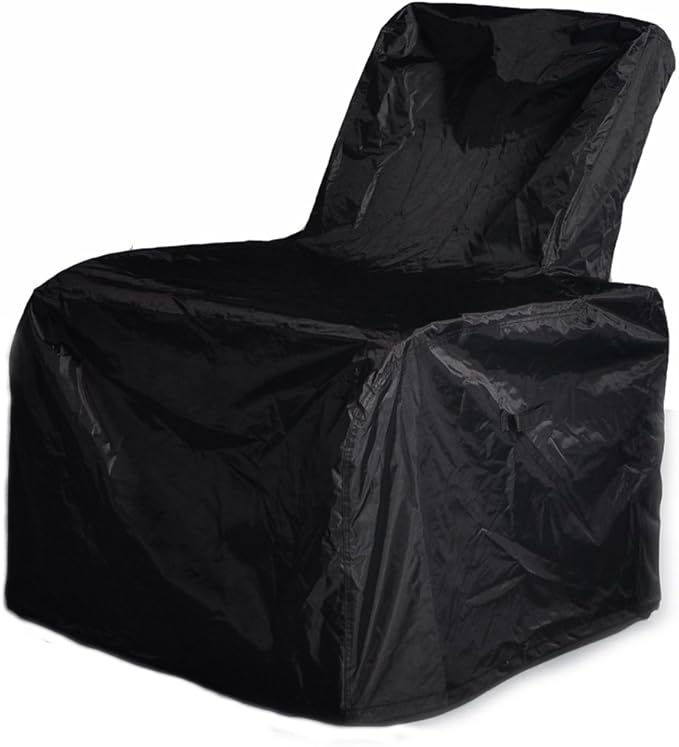 ATR ART TO REAL Outdoor Protective Cover, Patio Furniture Chair Protective Storage Cover, Sturdy and Water Protected Outside Armchair Cover (Black)