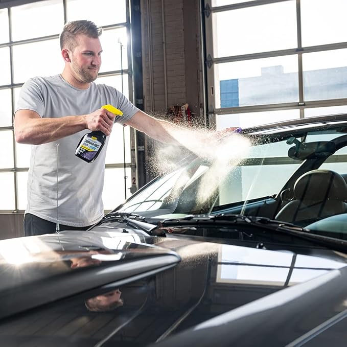 Invisible Glass 92183-2PK Hybrid Ceramic Rain Repellent and Glass Cleaner Cleans and Protects Car Windows and Windshields with Long-Lasting Water-Repellent Si02 Technology, 16 Fl Oz, Pack of 2