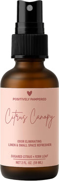 Citrus Canopy Luxury Small Space Air & Linen Refresher - Sugared Citrus + Fern Leaf - Designer-Inspired Home Fragrance - Non Toxic Odor Neutralizer - 2 oz Travel Size Room Spray