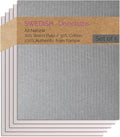 SWEDEdishcloths - Cellulose Sponge Dish Towels - Set of 5 (1 Gray 4 Natural) Swedish Dish Cloths