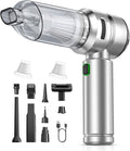 VNOST Car Vacuum,3 Suction Modes,Portable Mini Cordless Cleaner with 21000pa Suction Power,Type-C Charge,Handheld Vacuum for Home,Car, Office Desk, Keyboards(Fantasy Silver)