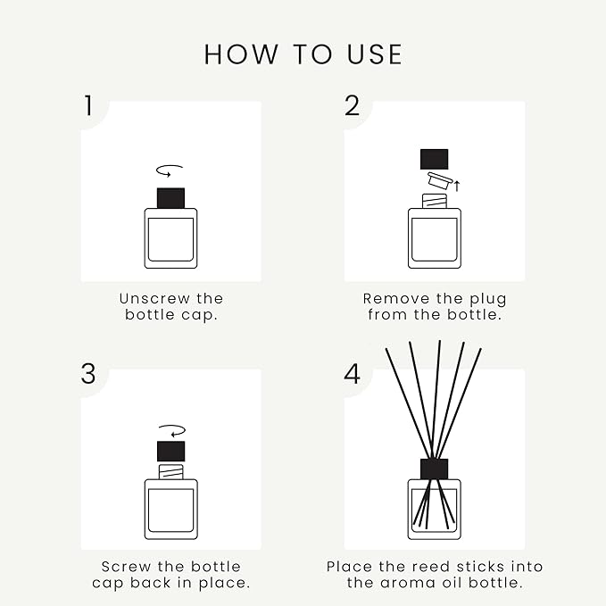 The Magic Scent Caribbean Mist Reed Diffuser for Home - Luxury Scent Diffuser with Premium Fiber Reeds for Lasting Gentle Dispersal - Natural, Toxin-Free Aroma Oil Reed