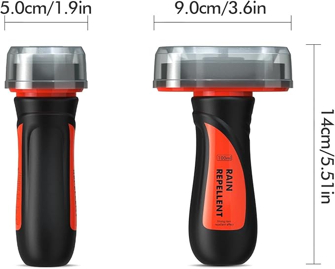 Edantas Glass Water Repellent Brush for Car,Hydrophobic Windshield Rain Repellent Coating Protection to Windows Mirrors,Improve Visibility Driving Safer Driving - 3.38 Fl oz