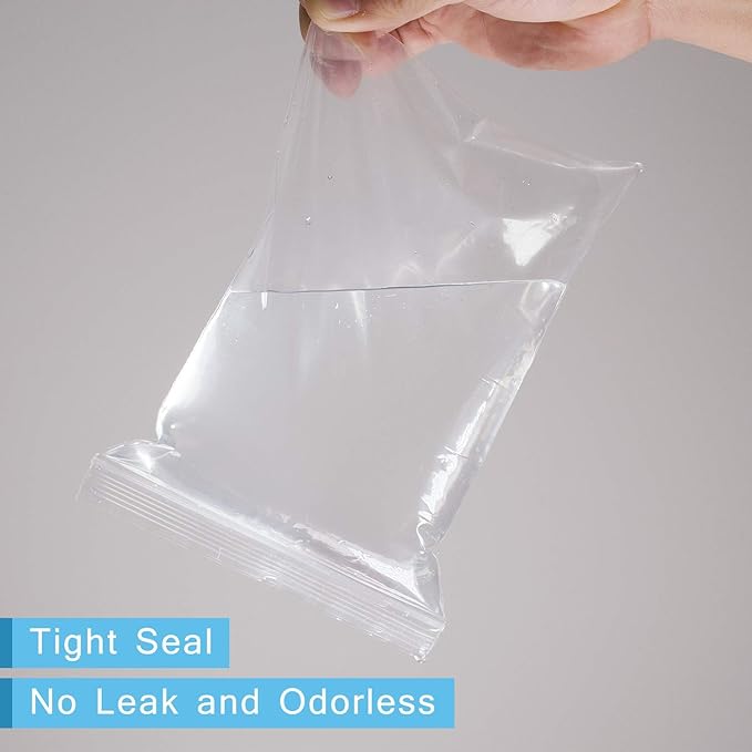 iMailer - 500 Count - 4" x 6" Small Plastic Bags- 2 Mil Clear Reclosable Bags