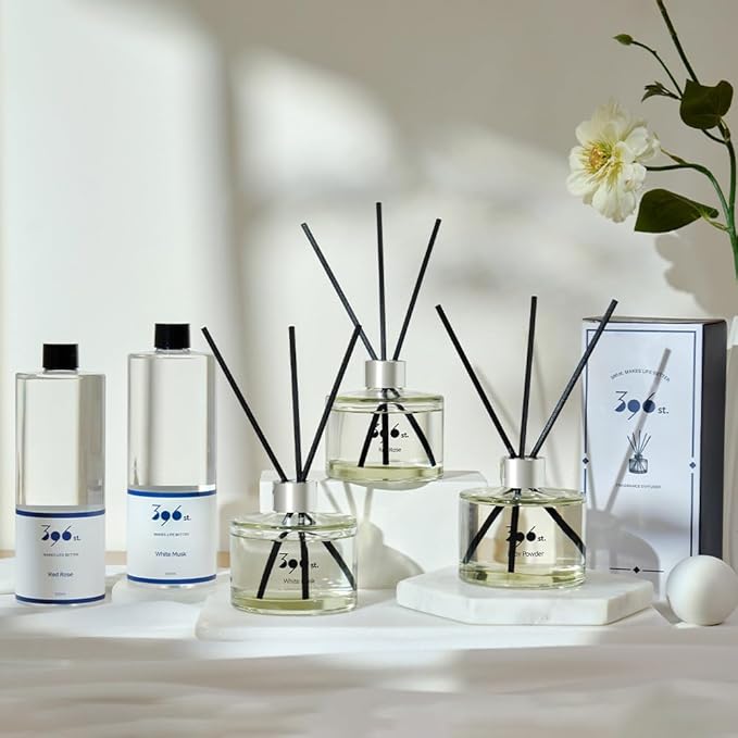 396 st. Reed Diffuser, Vanilla Lavender, 200ml(6.7oz) / Reed Diffuser Sets, Home Fragrance, Scented Oils, Home & Bathroom Décor