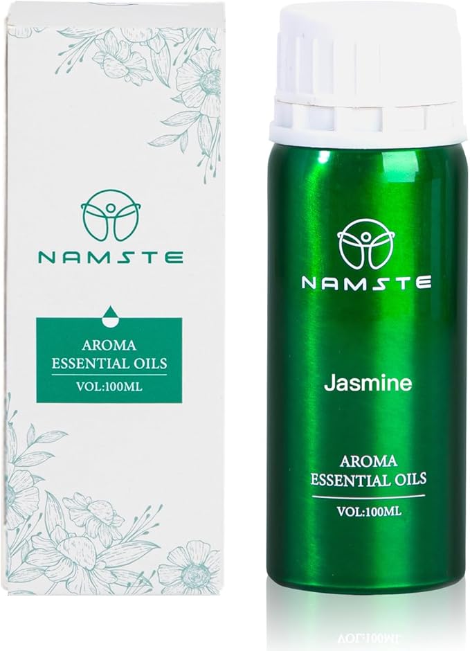 Jasmine Essential Oil Blends for Diffuser & Humidifier - Romantic Floral Scent 3.38 Fl Oz Liquid Air Freshener, Aroma Oil for Candle & Soap Making, Home Fragrance