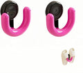 Suction Cup Shoe Organizer Wall Mount Vacuum Press Hook No Drill 5KG Load Bathroom Door Vertical Storage Space Saver (Pinkish-Black)