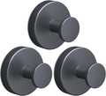 2026 Suction Cup Hooks for Shower, Towel, Home Storage, Window, Bathroom, Wreath, Kitchen, Class Door, Mirror, No-Drill Removable Heavy Duty up to 15 lbs Hook Holder (3 Pack, Matte Black)