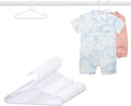 60 Pack White Baby Hangers 11.42 Inch - Kids Non-Slip Clothes Hangers for Infant & Child, Durable Plastic Children's Hangers for Closet, Pants, Coats, Skirts