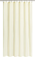 N&Y HOME Fabric Shower Curtain or Liner Extra Long 72 x 84 Inches - Hotel Quality, Machine Washable, Water Repellent - Sand, 72x84