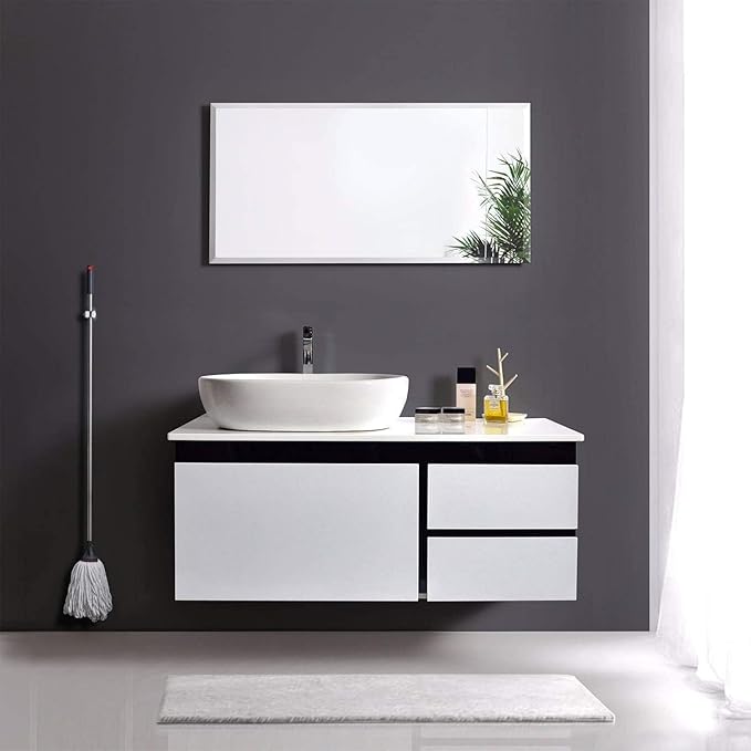 3-H 40 Pack Self Adhesive Broom Holder Wall Mount - Heavy Duty No Drill Broom Organizer for Garage Closet Kitchen, Plastic Storage Rack for Brooms Mops Tools, Peel and Stick Adhesive, White