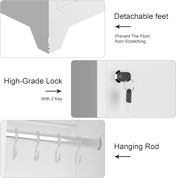 Tall Storage Cabinets,Slim Bathroom Cabinet with Door,Skinny Cabinet with Storage Systems for Laundry,Home Office,White