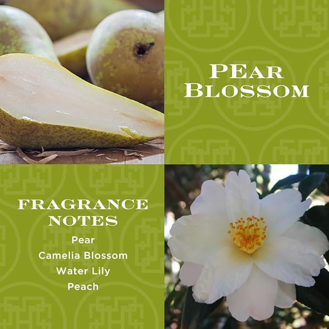 HomeWorx by SLATKIN + CO. Candle- Pear Blossom, 18 oz. Premium Scented Candle - 30-55 Hours Burn Time
