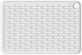ME.FAN Silicone Dish Drying Mat for Kitchen Counter, Dish Drying Pad for Sink, Refrigerator or Drawer, Countertop Protection Pad S - 12'' x 8'' - White