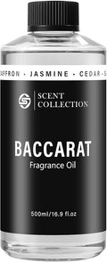 Luxury Hotel Scent Baccarat Diffuser Oil Waterless Essential Aromatherapy for Cold Air & Car Diffusers – Long Lasting Refill for Large Room & Home - Non Toxic,Signature Saffron Cedar(500ml/16.9Fl oz)