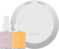 Pura - Smart Home Fragrance Device Starter Set - Pura 4 - Scent Diffuser for Home - Includes Fragrance Aroma Diffuser - Square Box, Lavender Fields and Yuzu Citron Scent Refills