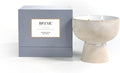 Blueme Calm Candle | Osmanthus & Sandalwood | 2 Wick - Refillable Wellness Candle with Essential Oils, Hand Finished & Poured Soy Wax Blend Ceramic Vessel, Natural Cotton Wicks | Medium 12 oz