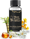 White Jasmine Bloom Essential Oil Refill Luxury Hotel Inspired, Long Lasting Aroma for Home & Office Diffuser, 120 ml Fresh Blend of Bamboo Jasmine Freesia Apple - Scent for Spa Wellness Aromatherapy.