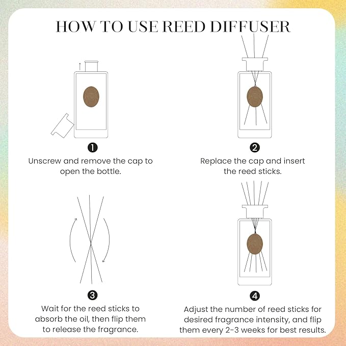 M&SENSE 6.3 oz Large Reed Diffuser Set | Midsummer Evening Scent Oil Diffuser with Sticks | Hotel Collection Non-Toxic Essential Oil |for Bedroom Bathroom Living Room