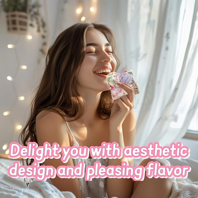 AUCUDA Spring 4pcs Lavender Scented Sachet Bags for Drawers and Closets Decorations, Potpourri Packets for Women Clothes Storage, Spring Wedding Fragrance Pillow for Bedroom Indoor, Air Fresheners.