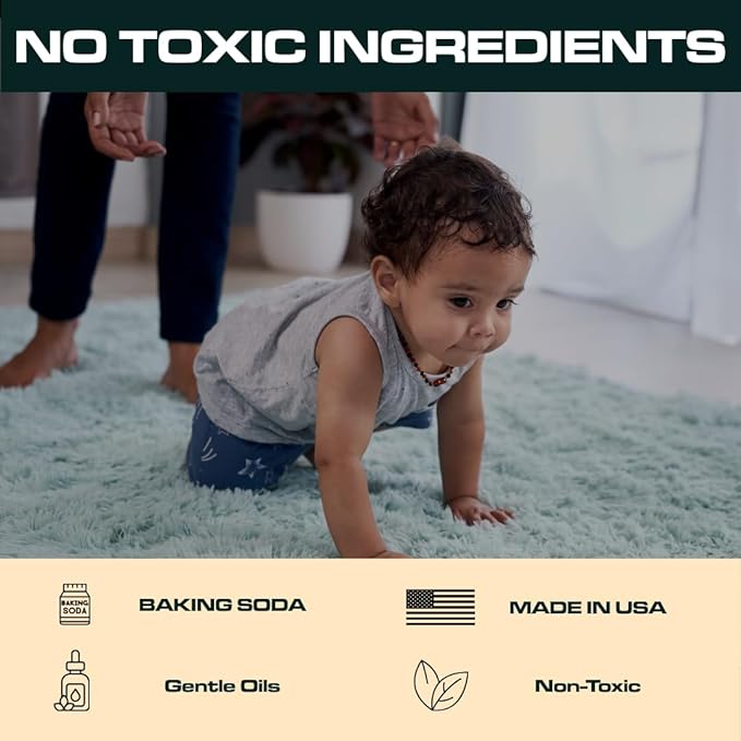 Ripclean Carpet Deodorizer & Freshener Cleaning Powder, Odor Eliminator for Strong Odors & Homes w/Pets, Safe around Kids & Pets, Use on Carpet, Rugs, Upholstery & More (16 Ounce, Lemon)