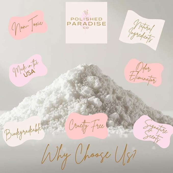 Polished Paradise Co Carpet and Upholstery Deodorizer, Resort Inspired Scent Powder for Rugs and Textiles, 16 Oz (Sandalwood Suite)