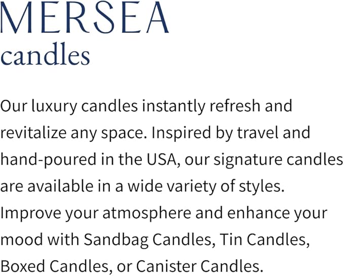 MERSEA Coconut Sugar Boxed Candle, Scented Candle Box (9 oz)