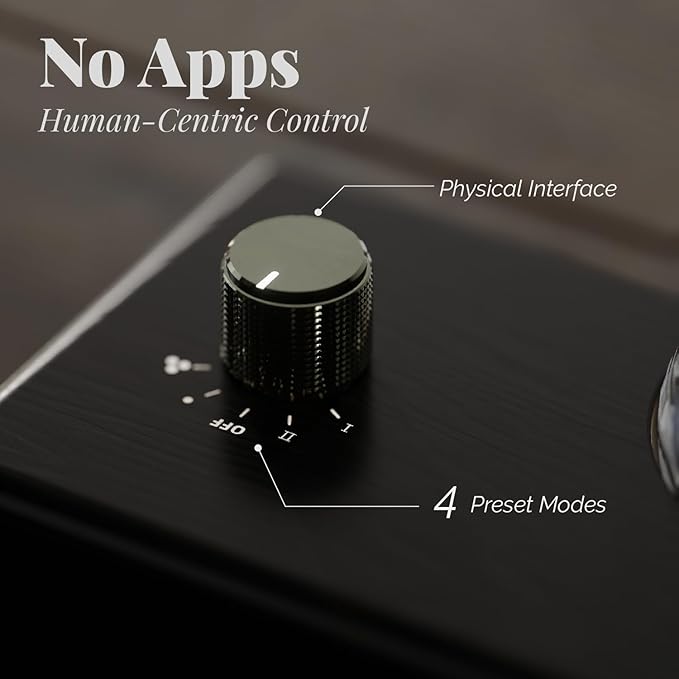 Black Obsidian Glass Essential Oil Diffuser with Handmade Wood Base for Aromatherapy, Retro Waterless Scent Diffuser for Essential Oils, Perfumes, Fragrance Oils, Portable Diffuser Machine, 2026 Model