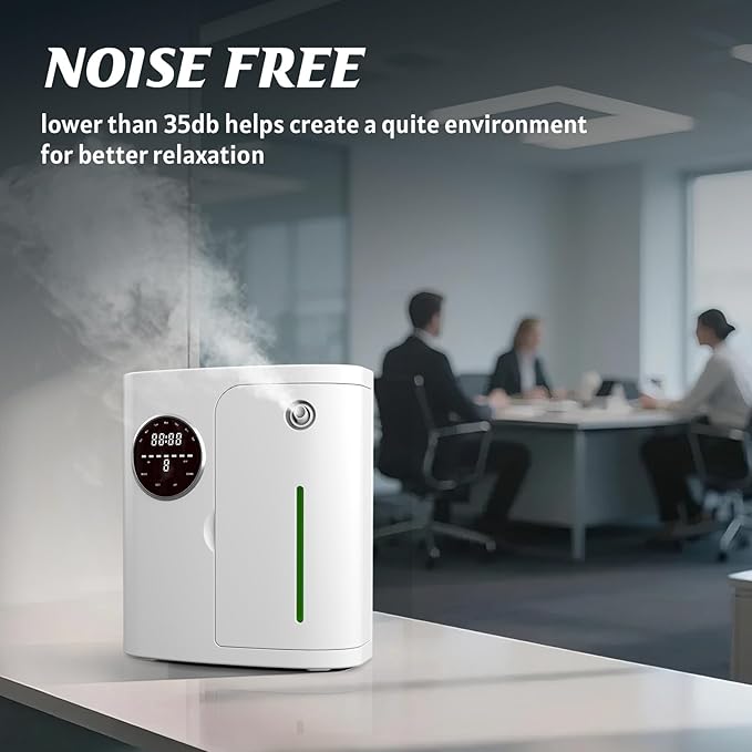 Waterless Diffuser, 2500 Sq.Ft Coverage, Essential Oil Diffusers, Plug in Scent Air Machine with App Control, 160ML, House Warming Gift Ideas for New Home, Large Room, Office, Hotel, White