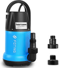 FOTING Sump Pump 1HP Clean/Dirty Submersible Water Pump,4600GPH Utility Pump Thermoplastic Electric Portable Transfer Water Pump for Swimming Pool Pond Basement with 10ft Power Cord,Manual