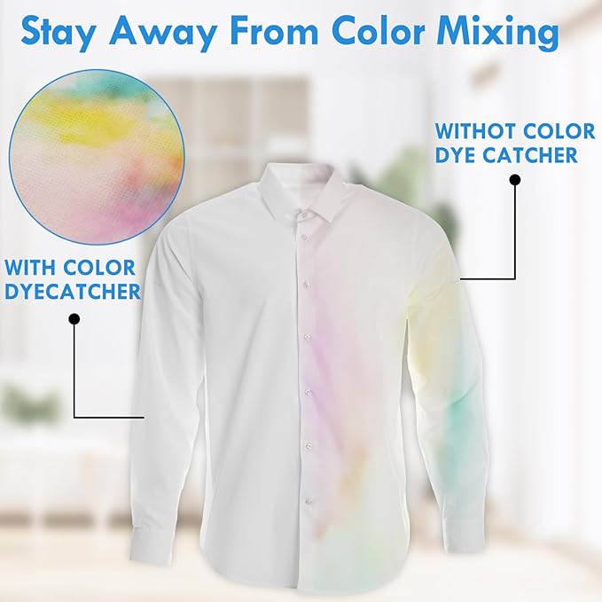 Beieverluck 600 Count Color Catchers Sheets for Laundry Dye Catcher to Prevent Color Runs or Bleeds