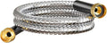 Beitopamz Short Garden Hose 5 ft, Male to Female Heavy Duty Stainless Steel Small Water Hose Extende Connector, Flexible No Kinks, Leakproof 3/4 in Fittings, Lightweight Leader Hose for Patio, Lawn