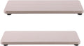 NiuYichee 2 Pcs Water Absorbing Stone Trays, Kitchen/Bathroom Sink Soap Dish, Diatomite Tray Used for Hand Soap & Cosmetic Bottles in The Modern Home, 3.15" W x 8.7" L, Light Gray