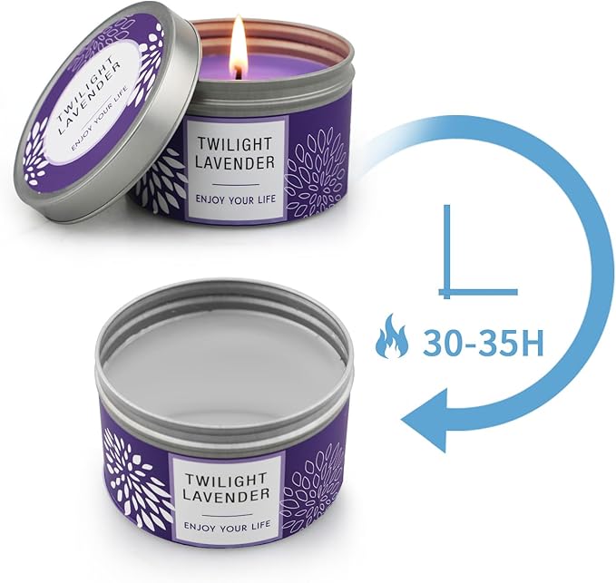 Scented Candles Gift for Women, Large 3 Pack 100 Hour Long Lasting Soy Wax Candles for Home, Bulk Value Aromatherapy Candle Set with Valentines Gift Box-Lavender, Orange Blossom & Mahogany Candle